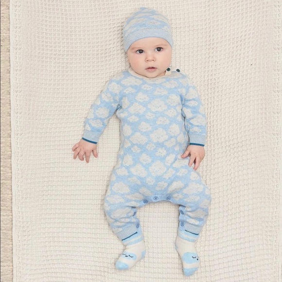 bonnie mob Other - 💙 👶🏼💙Bonnie Mob💙👶🏼💙  HUSH - Baby Cloud Jaquard Playsuit New💙👶🏼💙